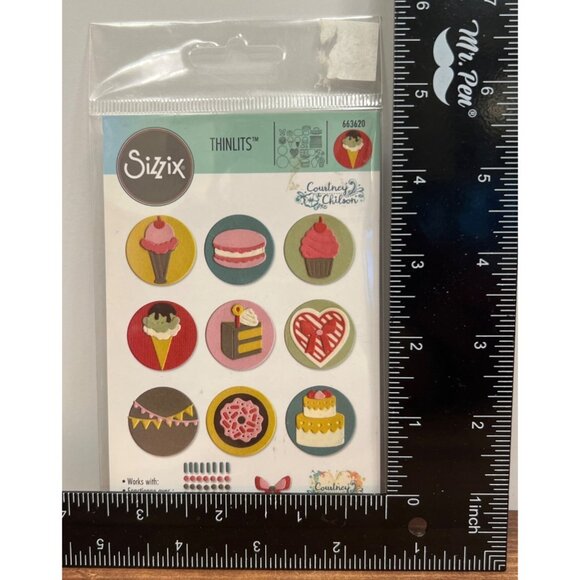 RARE Sizzix Thinlits Mini Sweet Treats Die Set By Courtney Chilson 663620 - Picture 2 of 3